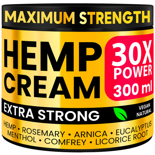Hemp cream extra strong oz - strong, 10